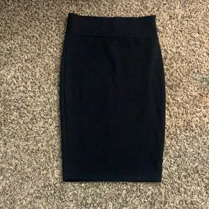 Black pencil skirt
